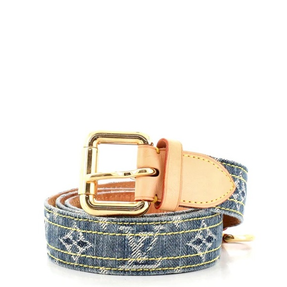 Louis Vuitton Accessories - Louis Vuitton Denim Monogram Belt - size 100